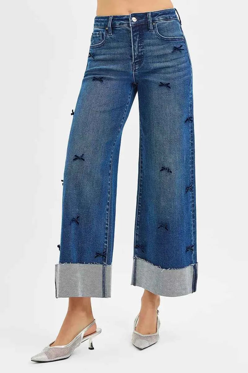 RISEN High Rise Crop Wide Leg Ribbon Detail Jeans 3993d585ef2e46a6b15dbf249c070d7c-Max-Origin