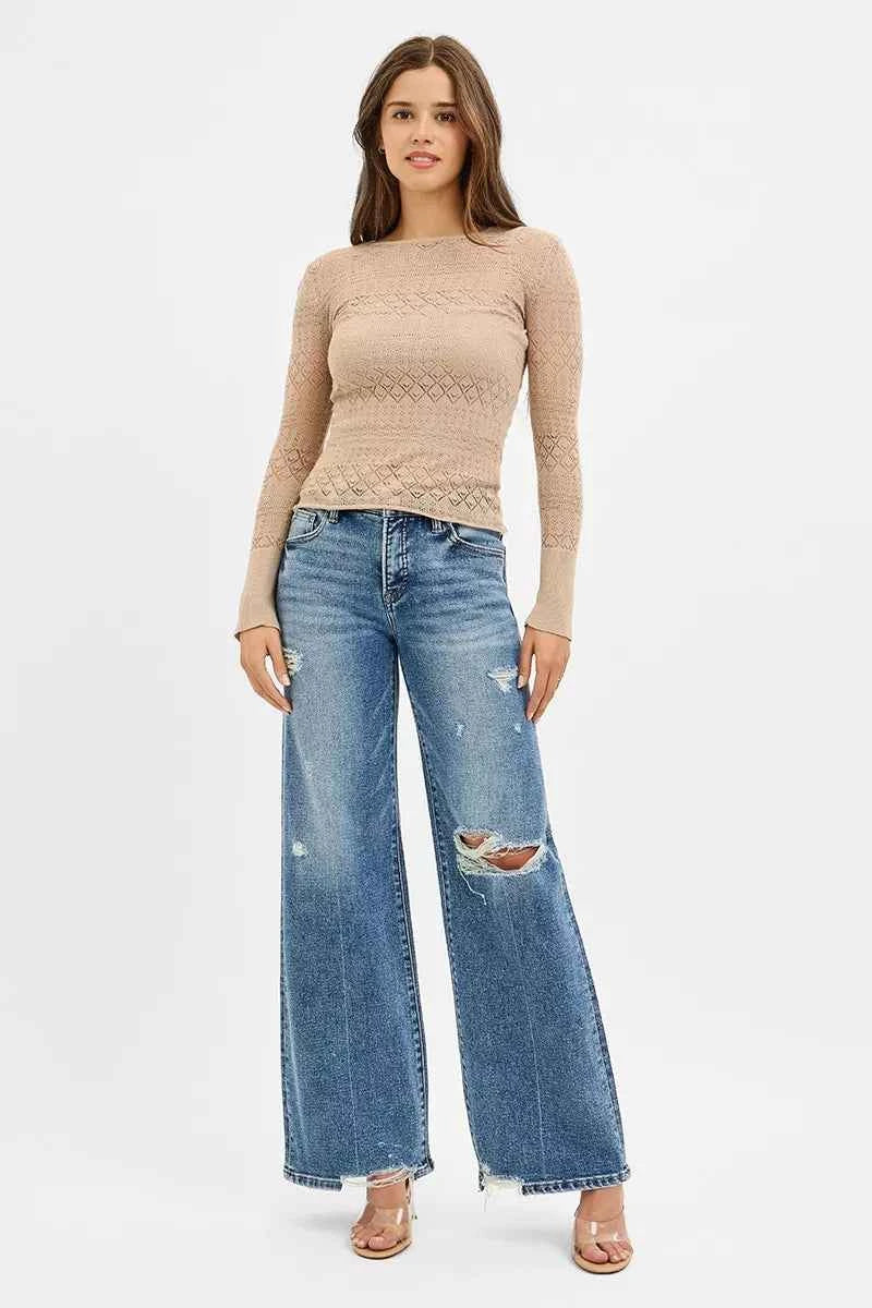 RISEN Tummy Control Mid Rise Fit Wide Jeans 39c960c61a1a436fbd2dba764bb9a432-Max-Origin