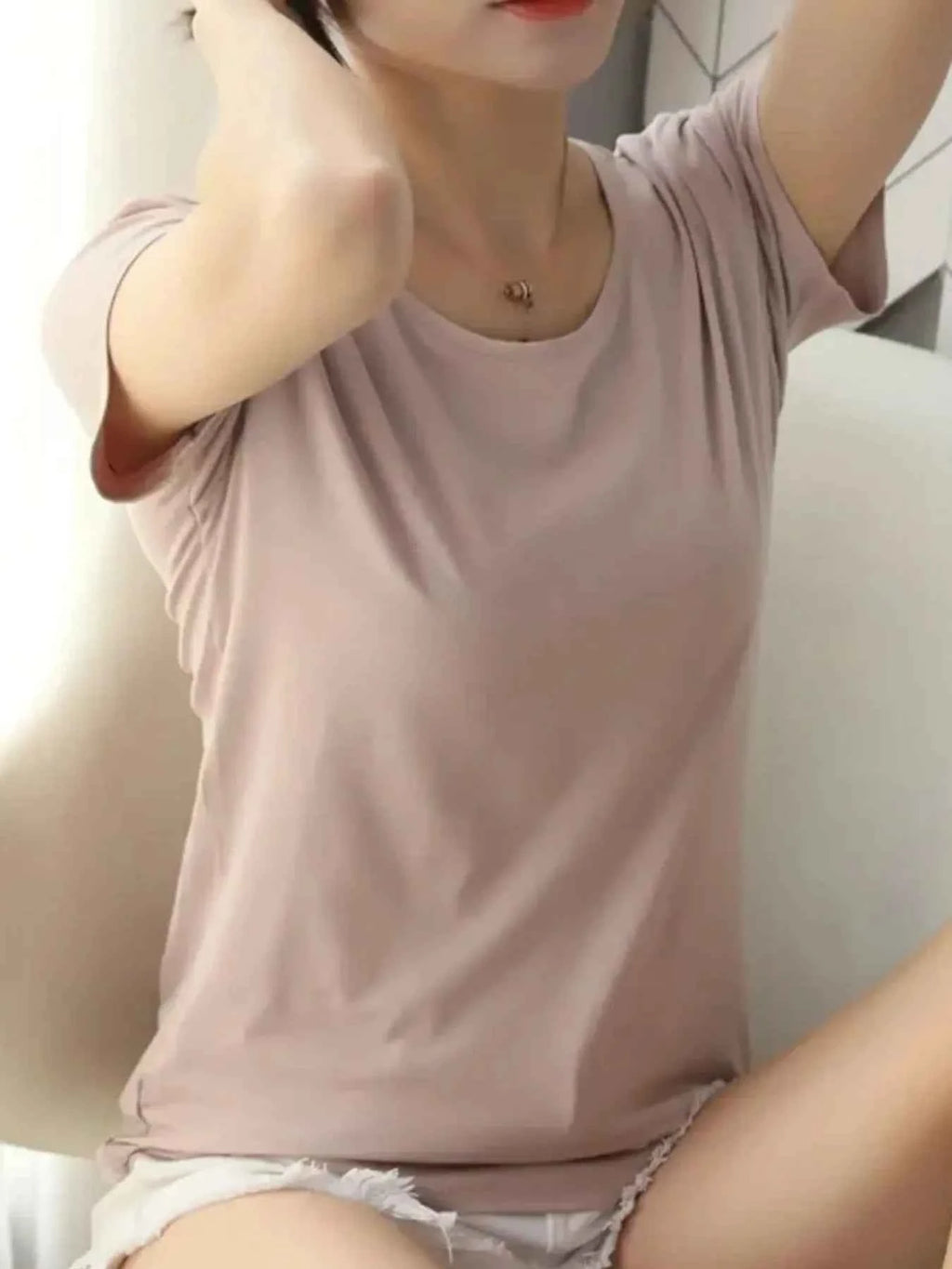 Round Neck Short Sleeve T-Shirt 39e7e43f-0c08-44f7-a95e-4a4dc82d74fb-Max-Origin