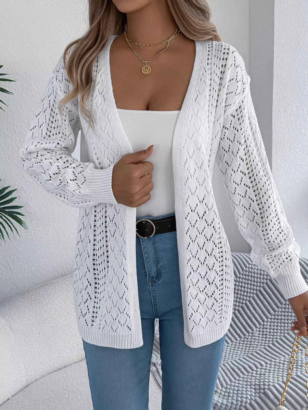 Openwork Open-Front Long Sleeve Cardigan 3a1af72d77be4b7a8a861e892b955fc9-Max-Origin