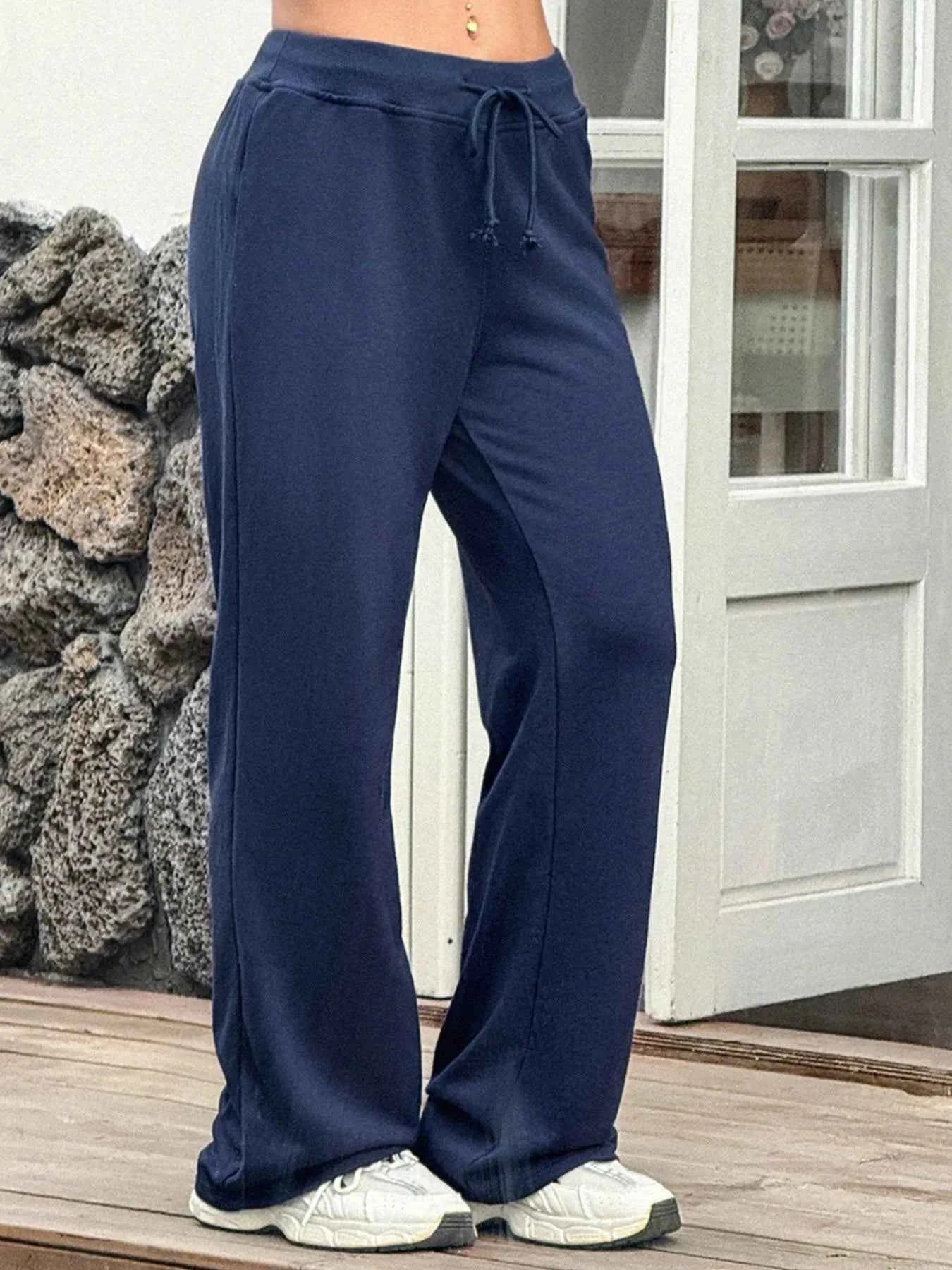 Drawstring Wide Leg Active Pants Navy 3a619cd8-62fe-49dc-8a0e-75a53ebae53e-Max-Origin