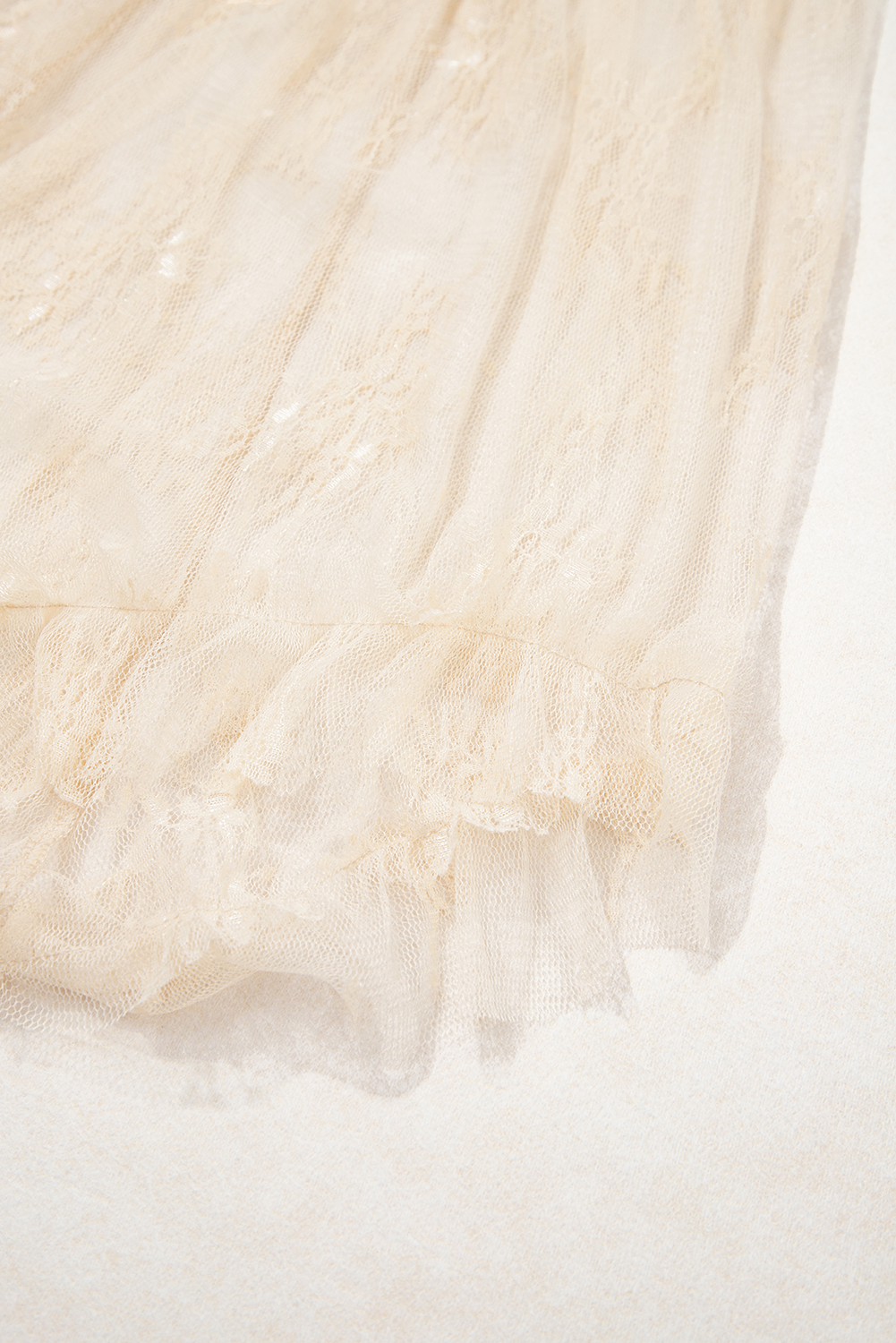 Apricot Lace Cascading Tiered High Waist Maxi Skirt 3a758bc6c90a7650