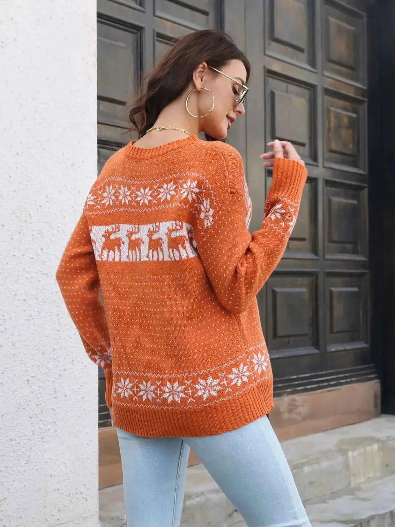 Round Neck Long Sleeve Sweater 3b30ad23-47cb-4f74-911b-5a3905ad00ca-Max-Origin
