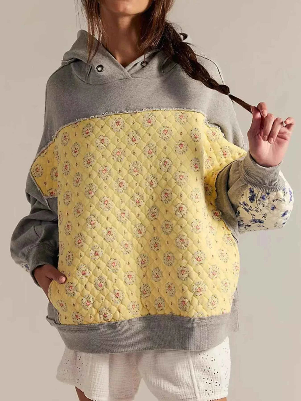 Exposed Seam Dropped Shoulder Hoodie Gray 3b3f8446-54f7-45c4-8b1a-bdea19ef9833-Max-Origin