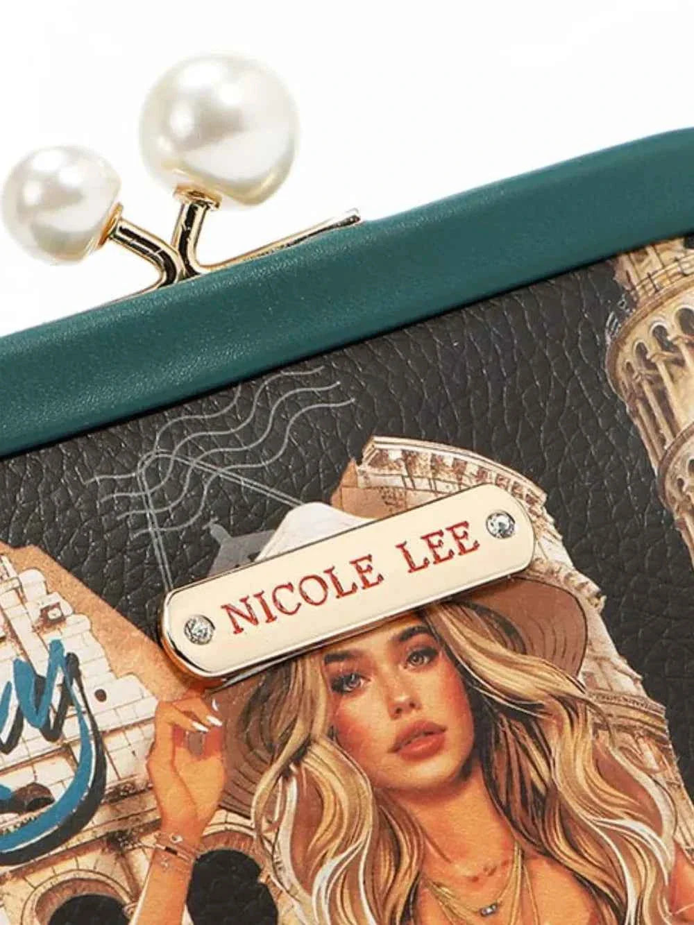 Nicole Lee USA Chelsea Pearl Kiss-Lock Coin Purse 3b54147a-254d-4e07-8b9c-82b9996aa3ae-Max