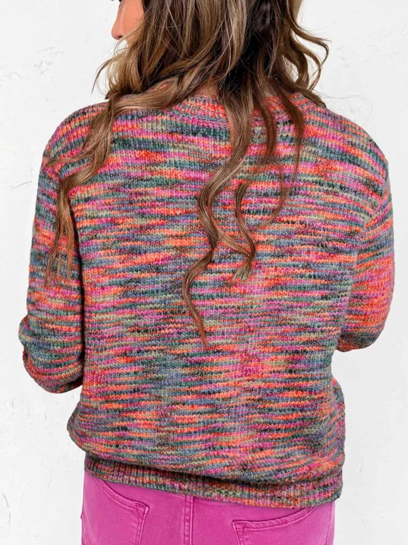 Space Dye Yarn Crew Neck Sweater 3c0686c9-6a83-4f5a-9b94-b7bb25cceef9-Max-Origin