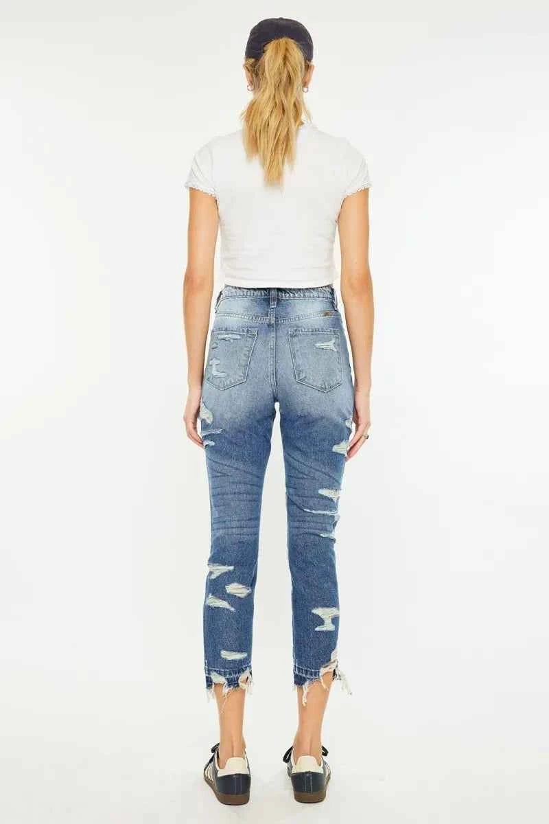 Kancan Distressed High Rise Skinny Jeans 3c1bc63f640d4ffb8dc270efe59c9783-Max-Origin