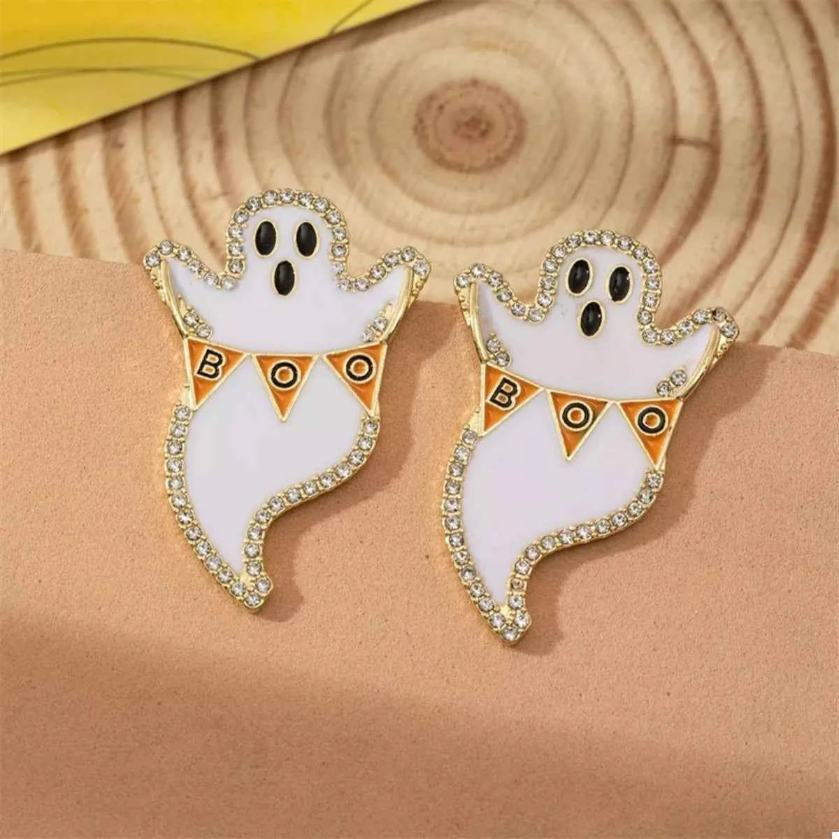 Halloween Ghost and Pumpkin Dangle Earrings Alloy Ghost One Size 3c1be972-d1fd-45ee-ad66-20d07950b2a5-Max-Origin