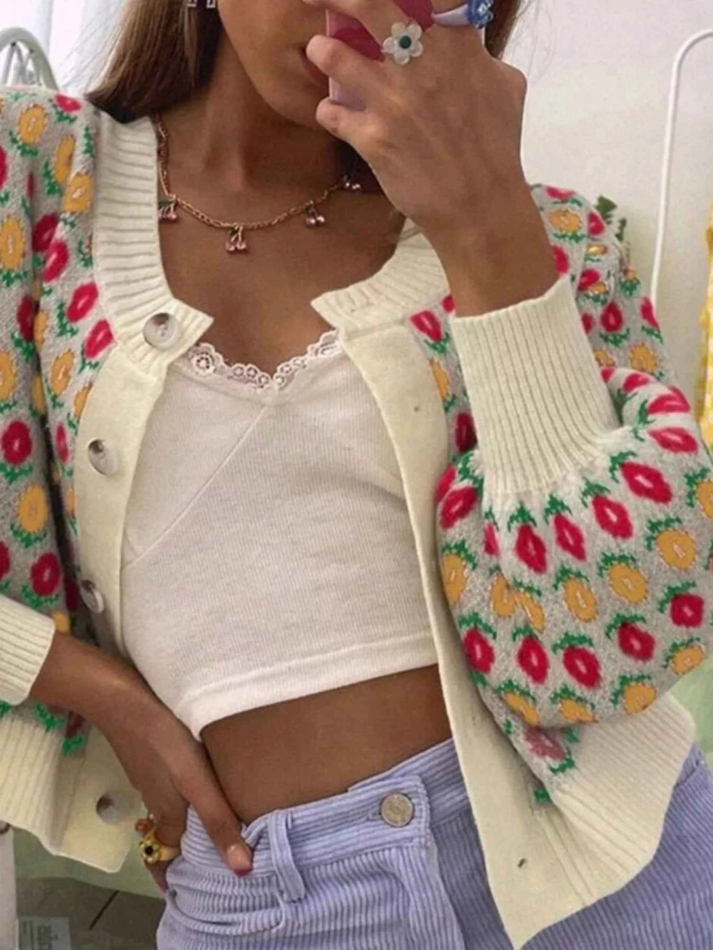 Floral Button Up Long Sleeve Cardigan 3c21e83f-644e-40ca-b2b9-e92928f1265b-Max-Origin