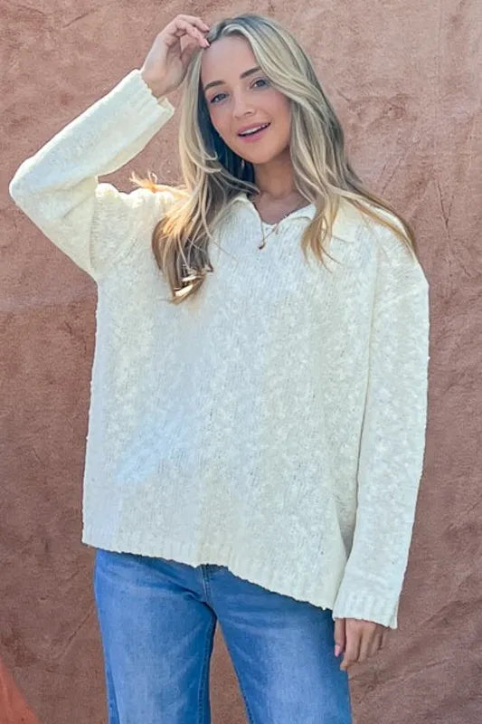 And The Why Textured Basic Collar Neck Sweater Pullover 3c38e715f4384e9d9d95d7d220ce4336-Max-Origin