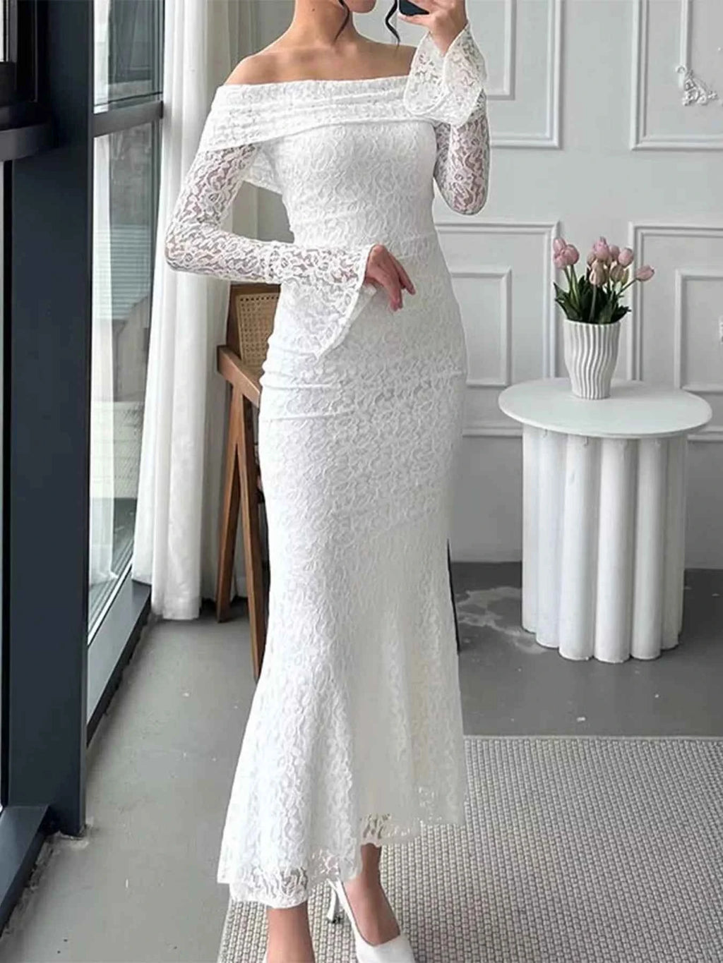Off-Shoulder Lace Bodycon Maxi Dress 3c6ed5d6867343a7802c4d80456a98d9-Max-Origin