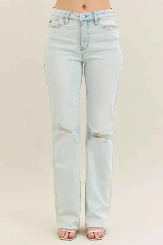 Judy Blue Full Size Destroy & Fray Hem Bootcut Jeans Plus Size 3c7a5219-817a-4967-9da9-4c9e151e9114-Max-Origin