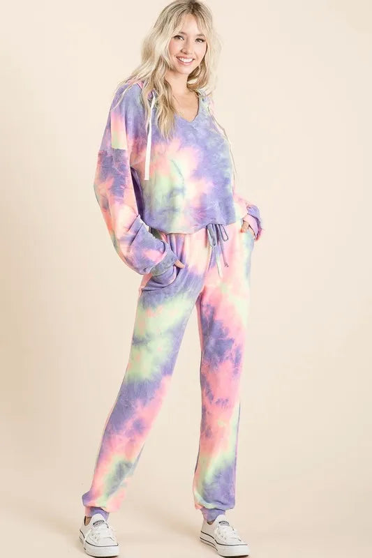 BiBi Tie Dye French Terry Top and Bottom Set 3cead0394f9448d0b4816370528a75cd-Max-Origin