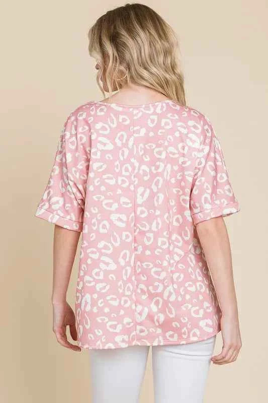 BOMBOM Loose Fit Animal Print Soft Knit Top 3d448e7433aa40dda18807c8772d6252-Max-Origin