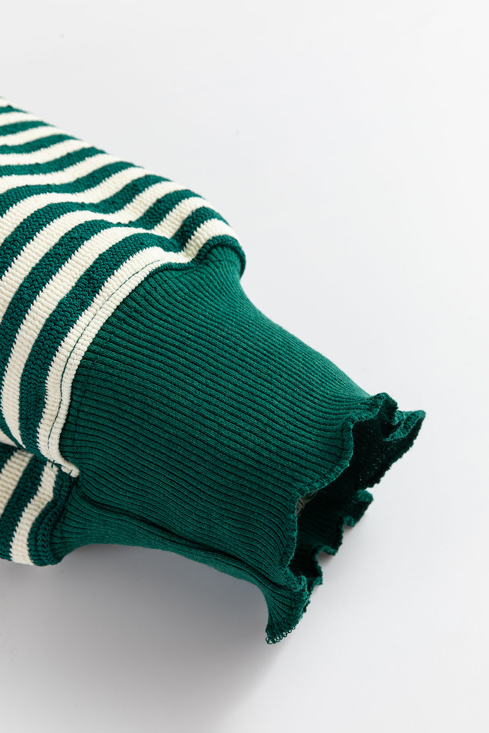 Brown Stripe Drop Shoulder Long Sleeve Top 3d6e538b5fa1ada4