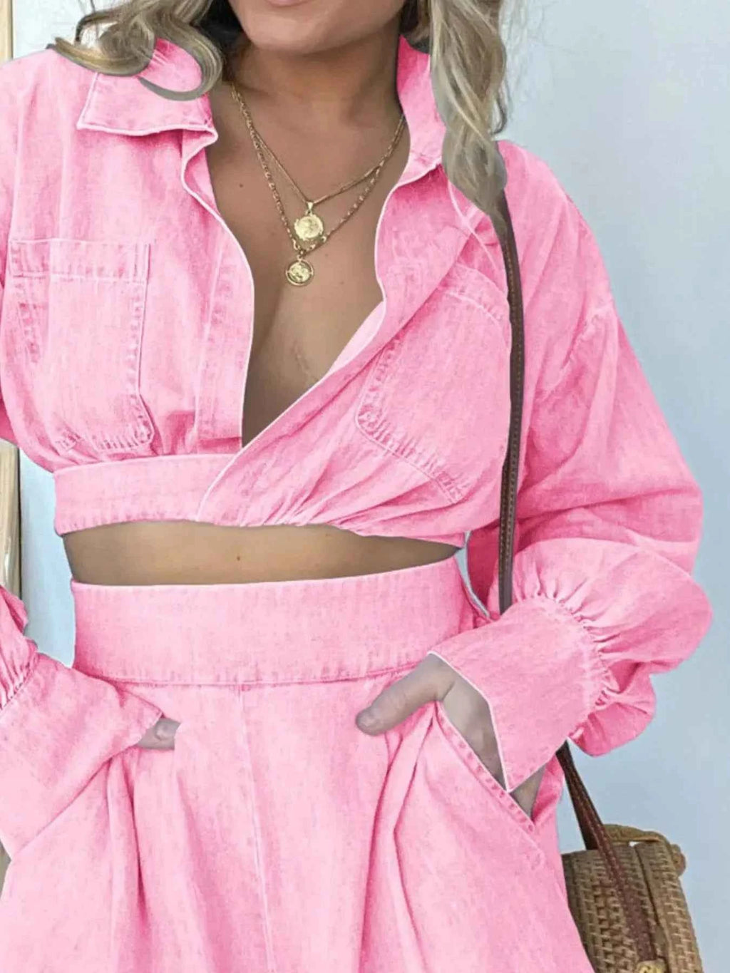 Full Size Long Sleeve Top and Shorts Denim Set Plus Size 3dc6f102-9e29-40ec-9ca0-44be4d5ba649-Max-Origin