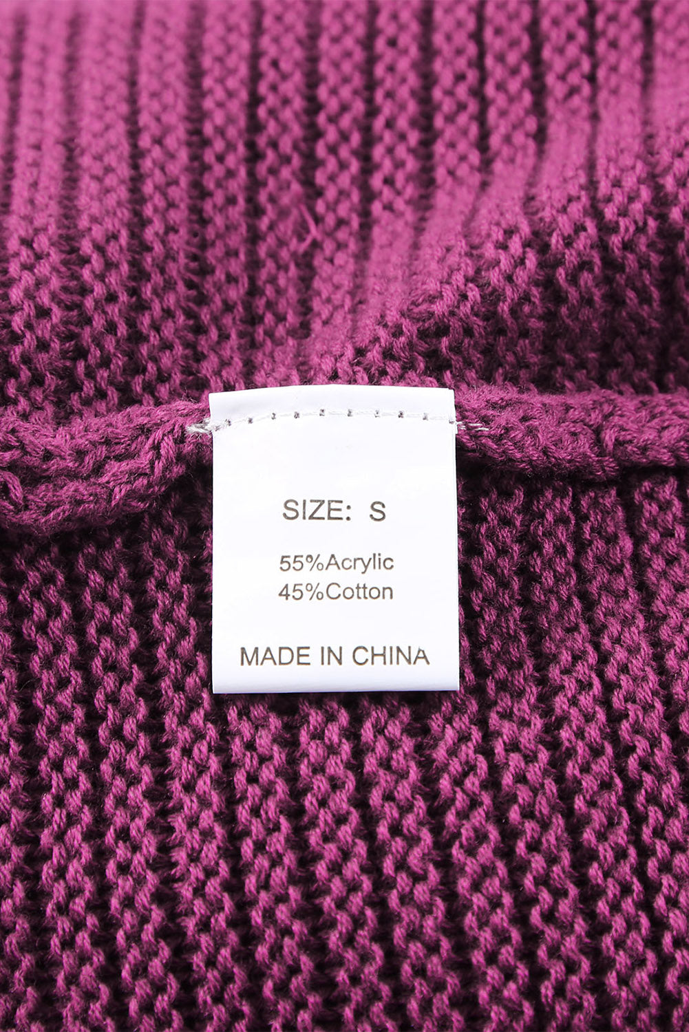 Purple Split V Neck Pullover Hooded Sweater 3df12024a2d8c05c