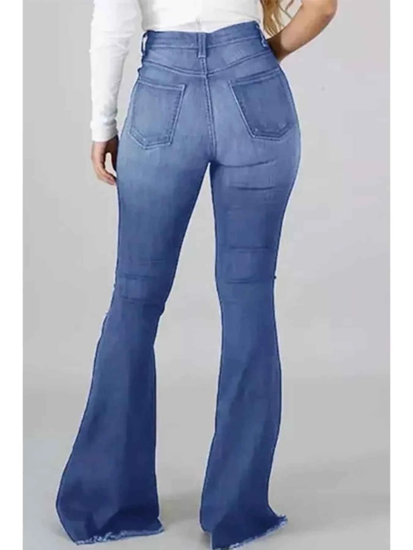 Full Size Distressed Raw Hem Flare Jeans Plus Size 3e30c534d15b4f8d98b7d8cb0f123232-Max-Origin