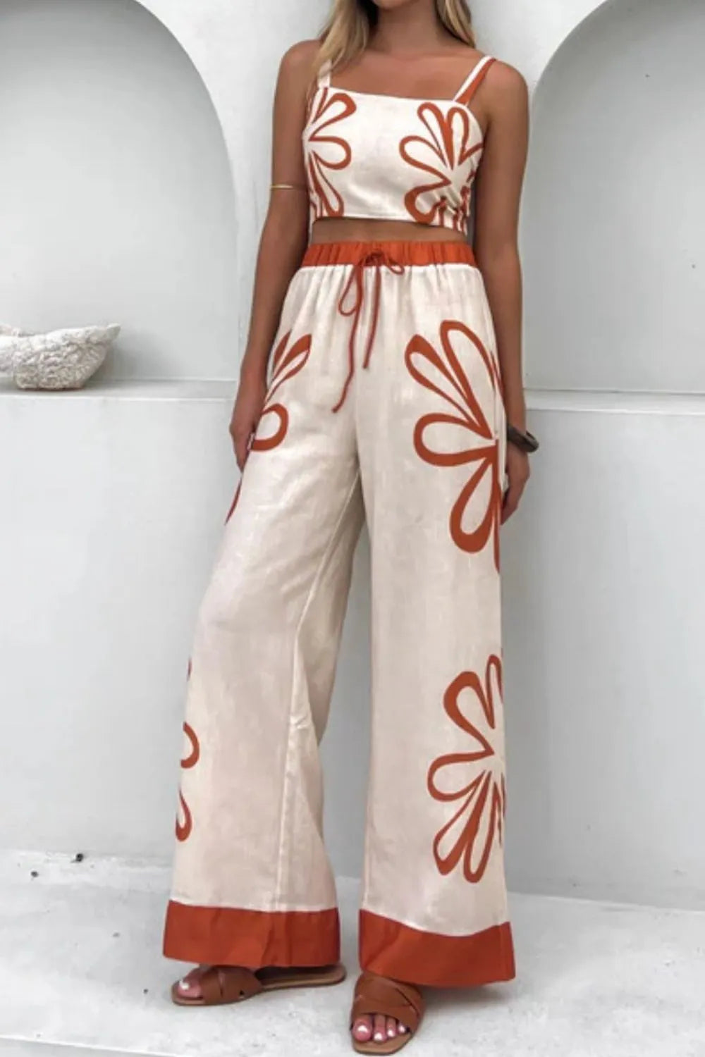 Smocked Square Neck Cami and Pants Set 3ef4a62e-6097-451d-8e52-dc37e8133484-Max-Origin