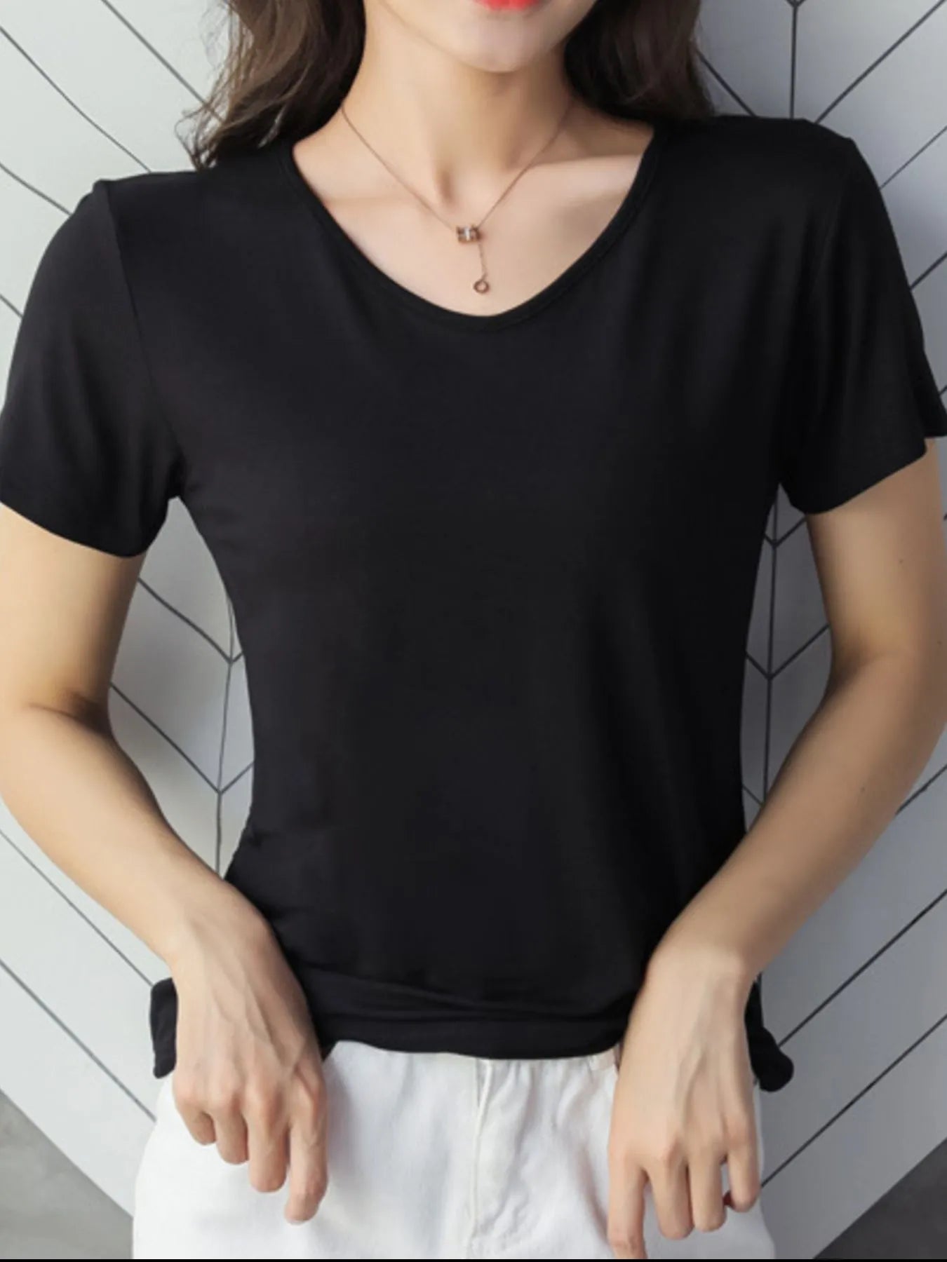 V-Neck Short Sleeve T-Shirt 3efa74ea-fe36-400e-a06c-cbd08bfda230-Max-Origin
