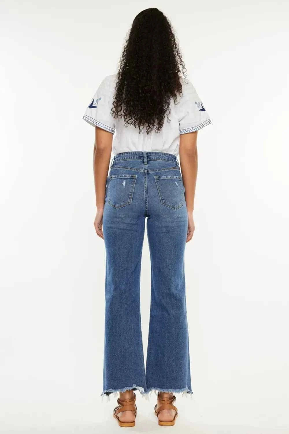 Kancan Full Size High Rise Slim Wide Leg Jeans 3efe649f-7a18-4759-b800-c9868855b8a2-Max