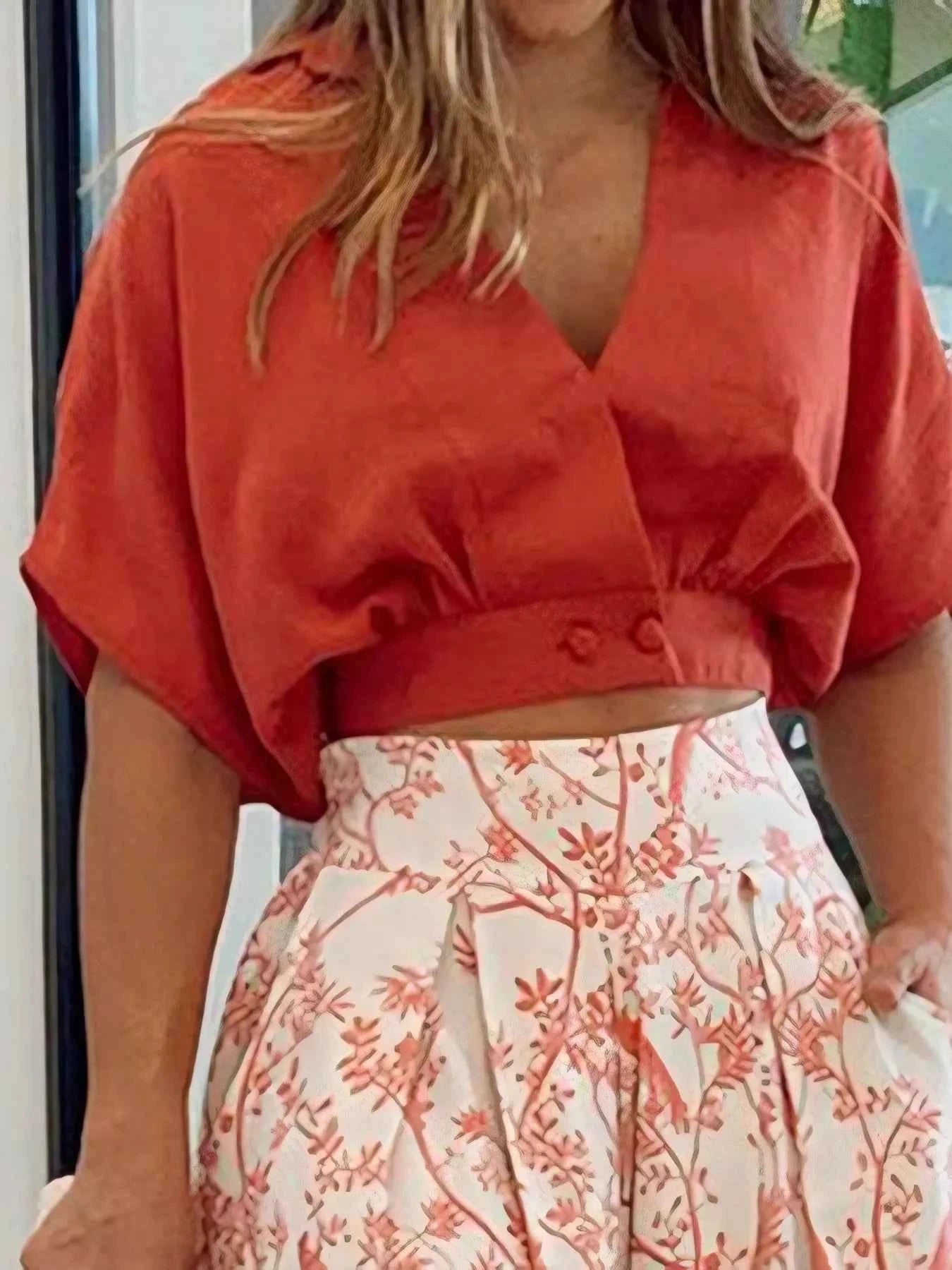 Surplice Top and High Waist Pants Set 3f342cec-fe50-4636-a027-820d54d9f834-Max-Origin