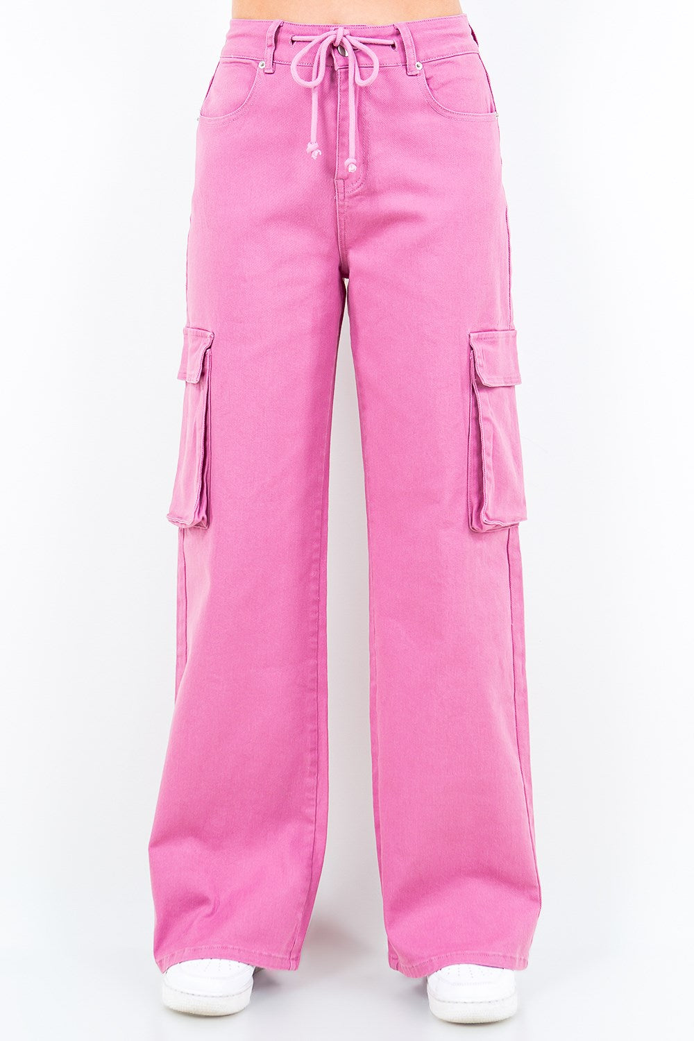American Bazi Full Size Drawstring Wide Leg Cargo Pants Plus Size Dusty Rose 3f3bb766-f1b5-4199-b8ff-99f0200752e6-Max
