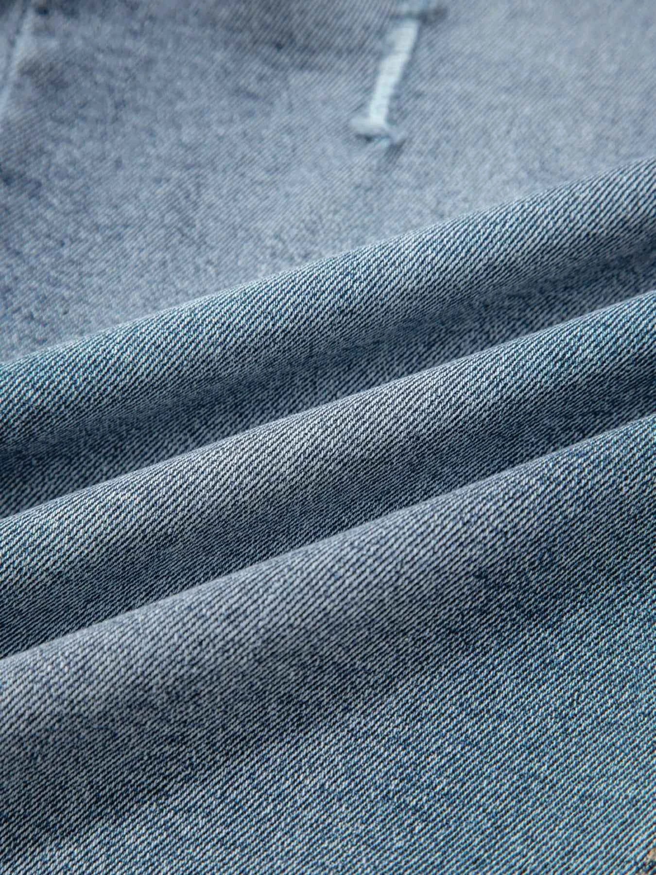 Distressed Ankle-length Straight Jeans 3f5eccb5b8f348d08ba41389290cda2d-Max-Origin