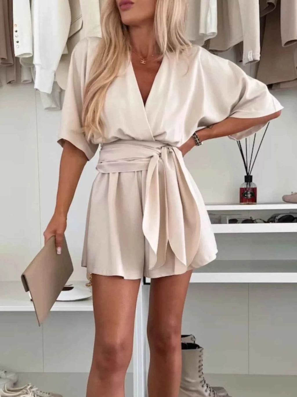 Full Size Surplice Tie Waist Romper Plus Size 3f9c07c1-f810-460a-9a3f-096bef255582-Max-Origin