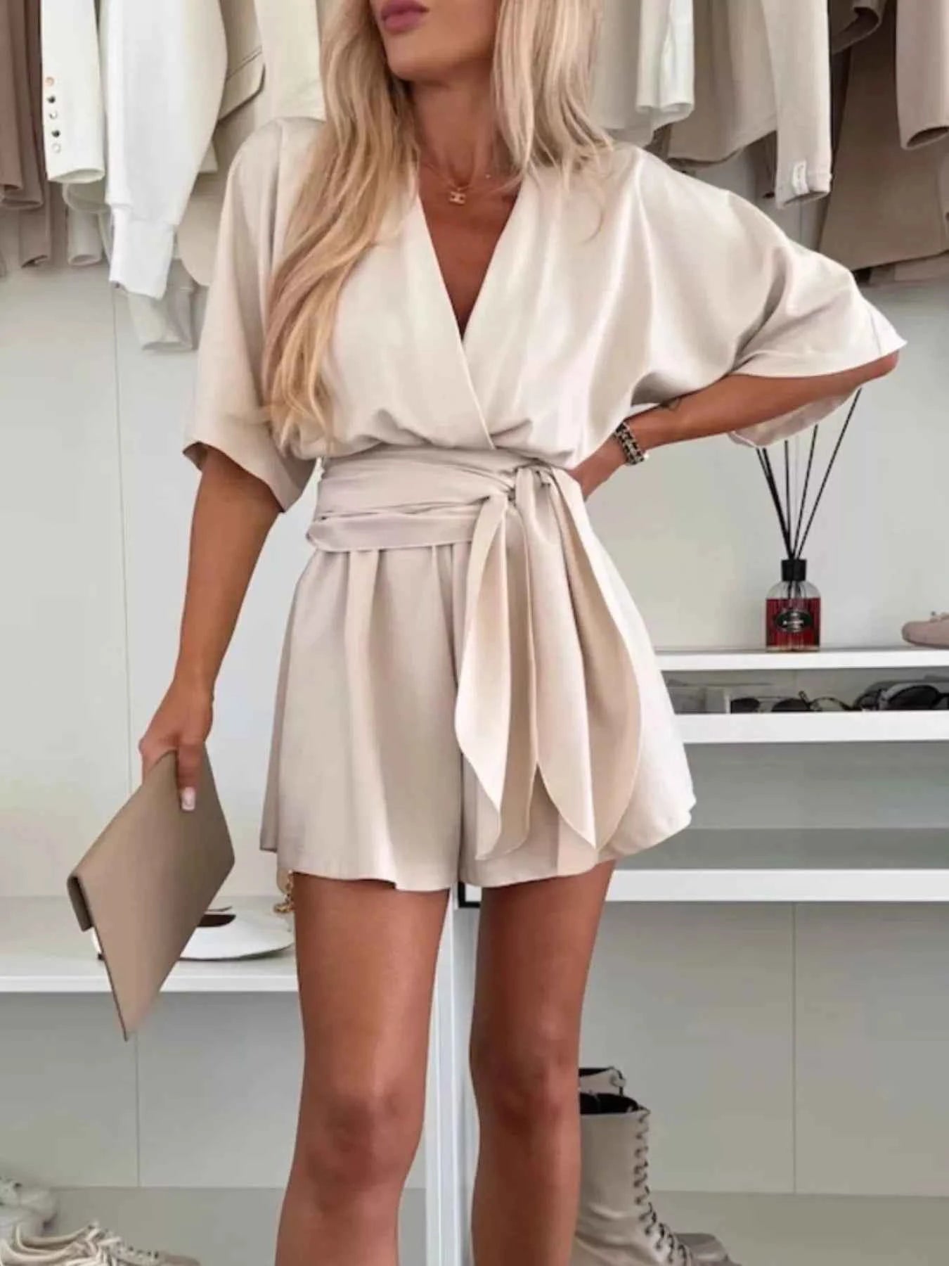 Full Size Surplice Tie Waist Romper Plus Size 3f9c07c1-f810-460a-9a3f-096bef255582-Max-Origin