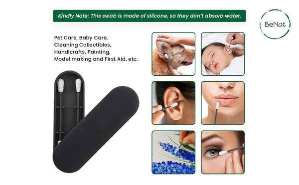 Reusable Silicone Cotton Swab -2 Pack 3fbca8f0-6ba4-4084-93d5-7f0e7f52cd11