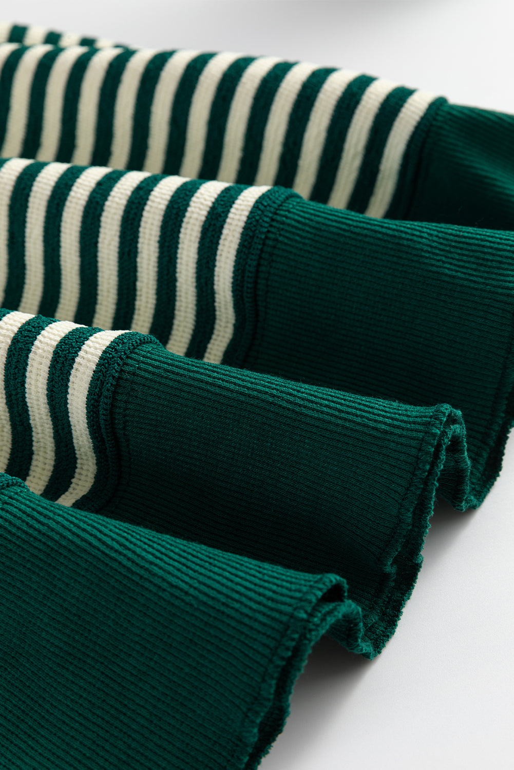 Brown Stripe Drop Shoulder Long Sleeve Top 400f9ccfd0d1043b