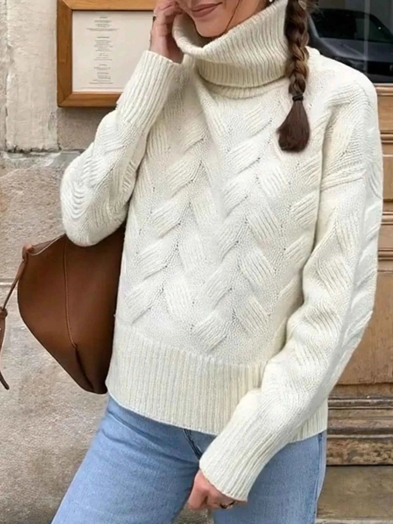 Ribbed Hem Turtleneck Long Sleeve Sweater 402a1a7a-2725-4e3f-b2b3-7f6c5d9f8a28-Max-Origin