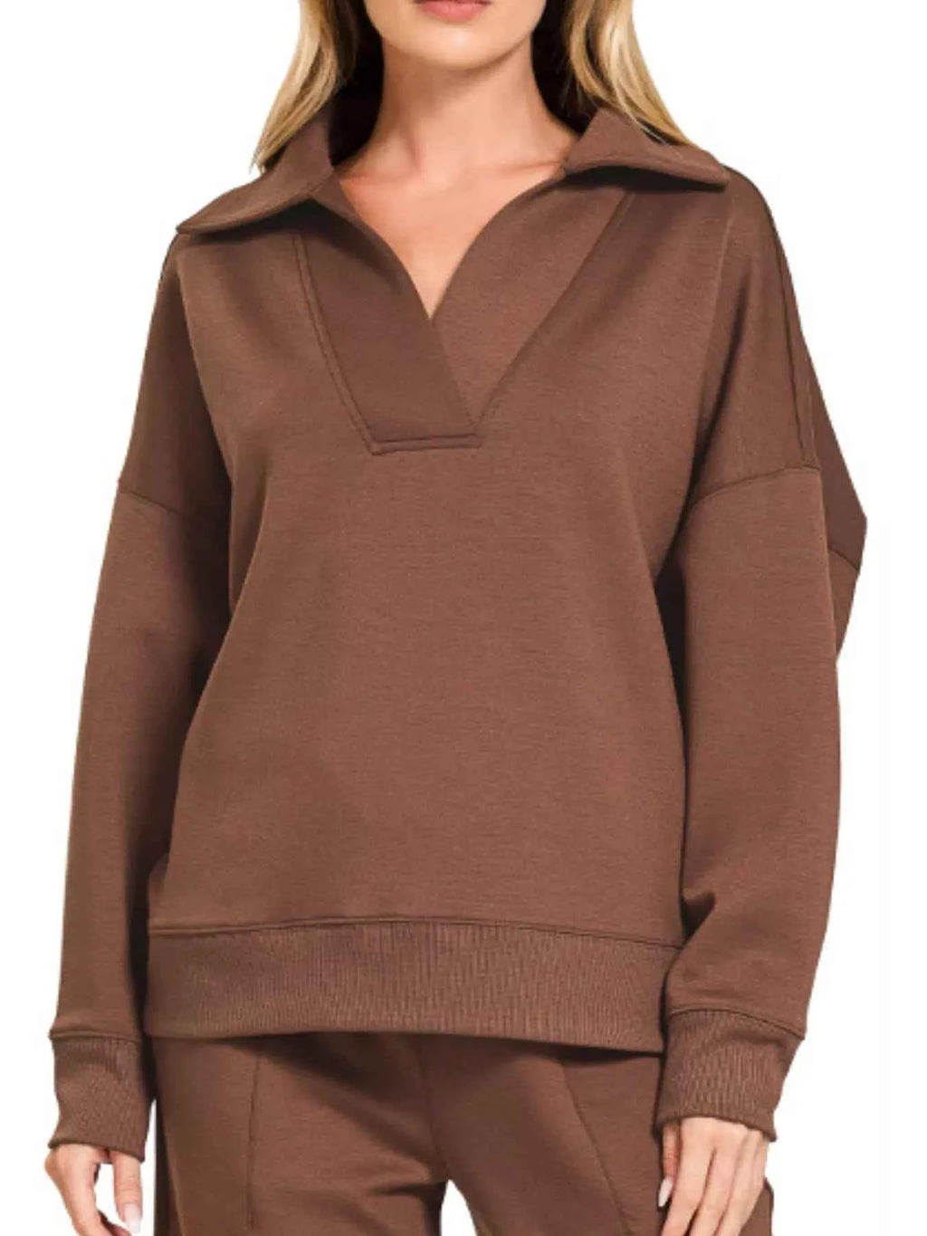 Zenana Scuba Collared Pullover and Pants Set 406dd6ae-7cc1-40cf-bf1d-c2a58ee84837-Max-Origin