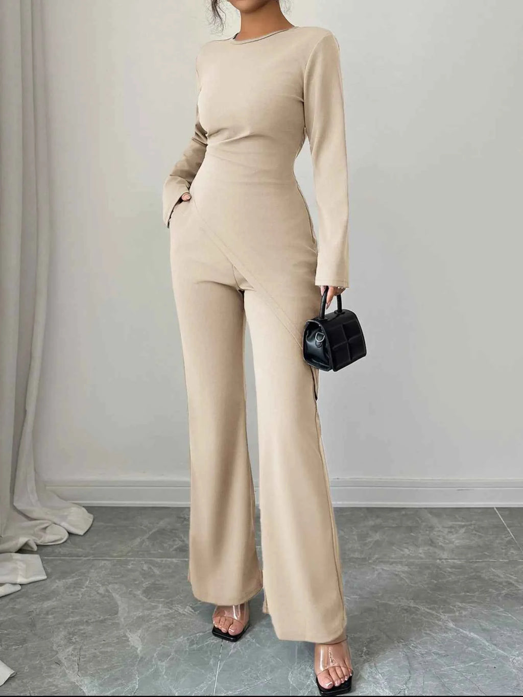 Asymmetric Long Sleeve Top and Pants Set 409bf1d9-9a18-4f6e-8030-f0ec31780568-Max-Origin