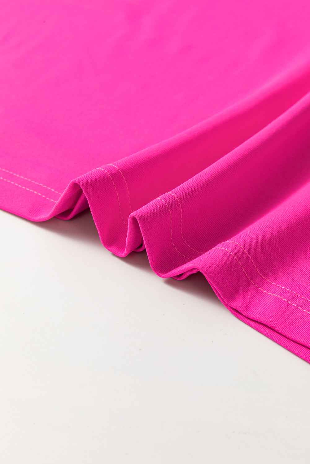 Rose Red Pop of Color Neckline T-shirt Dress 40b6240feb04553d