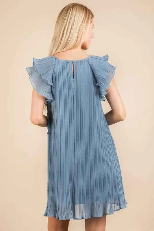 VERY J Plus Size Ruffle Sleeve Pleated Woven Mini Dress 40d7035ce8624f7dae9d359bec78a8bf-Max-Origin