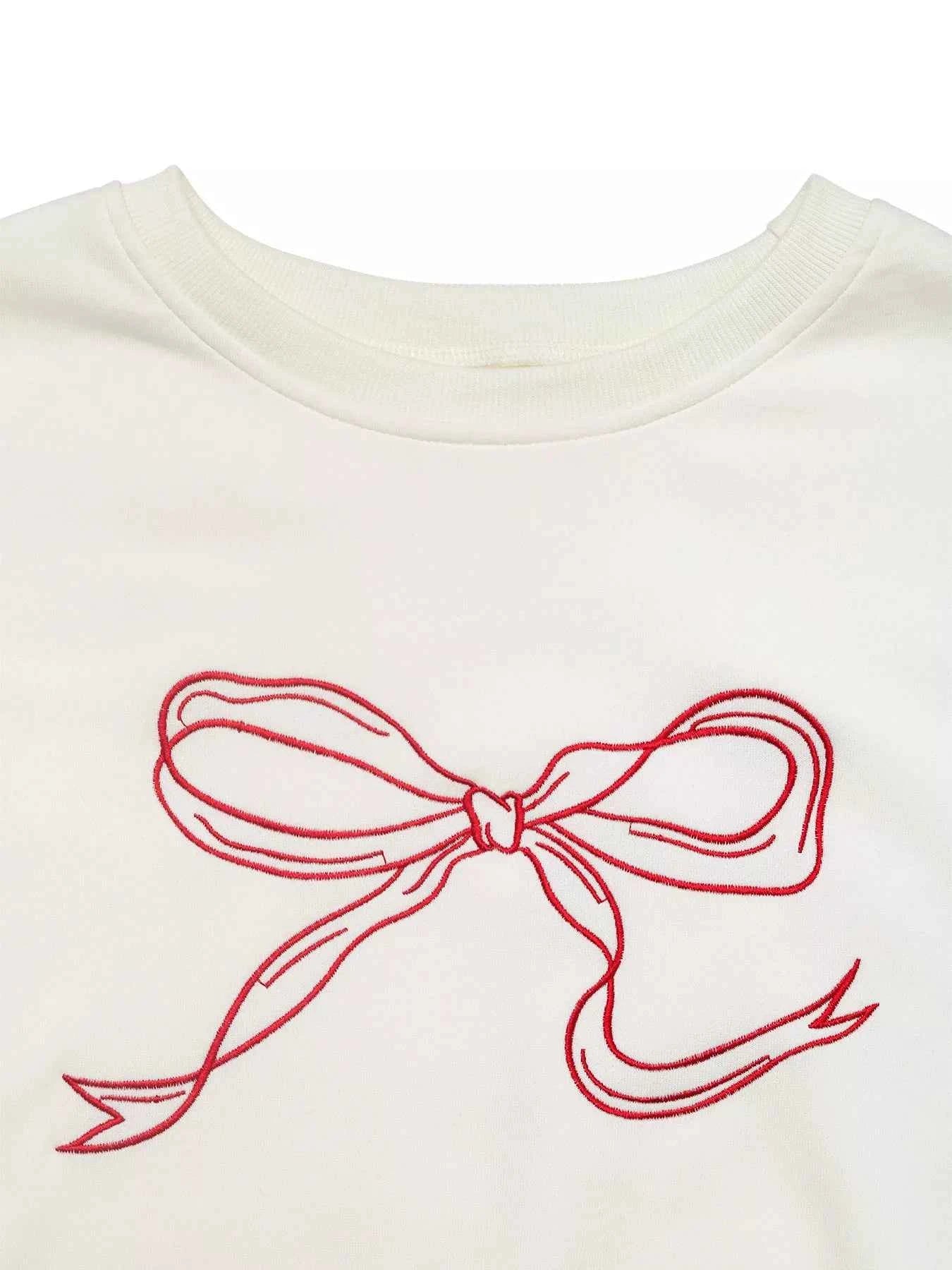 Bow Crew Neck Drop Shoulder Sweatshirt 411ef5fbcf044882859c294943db632a-Max-Origin