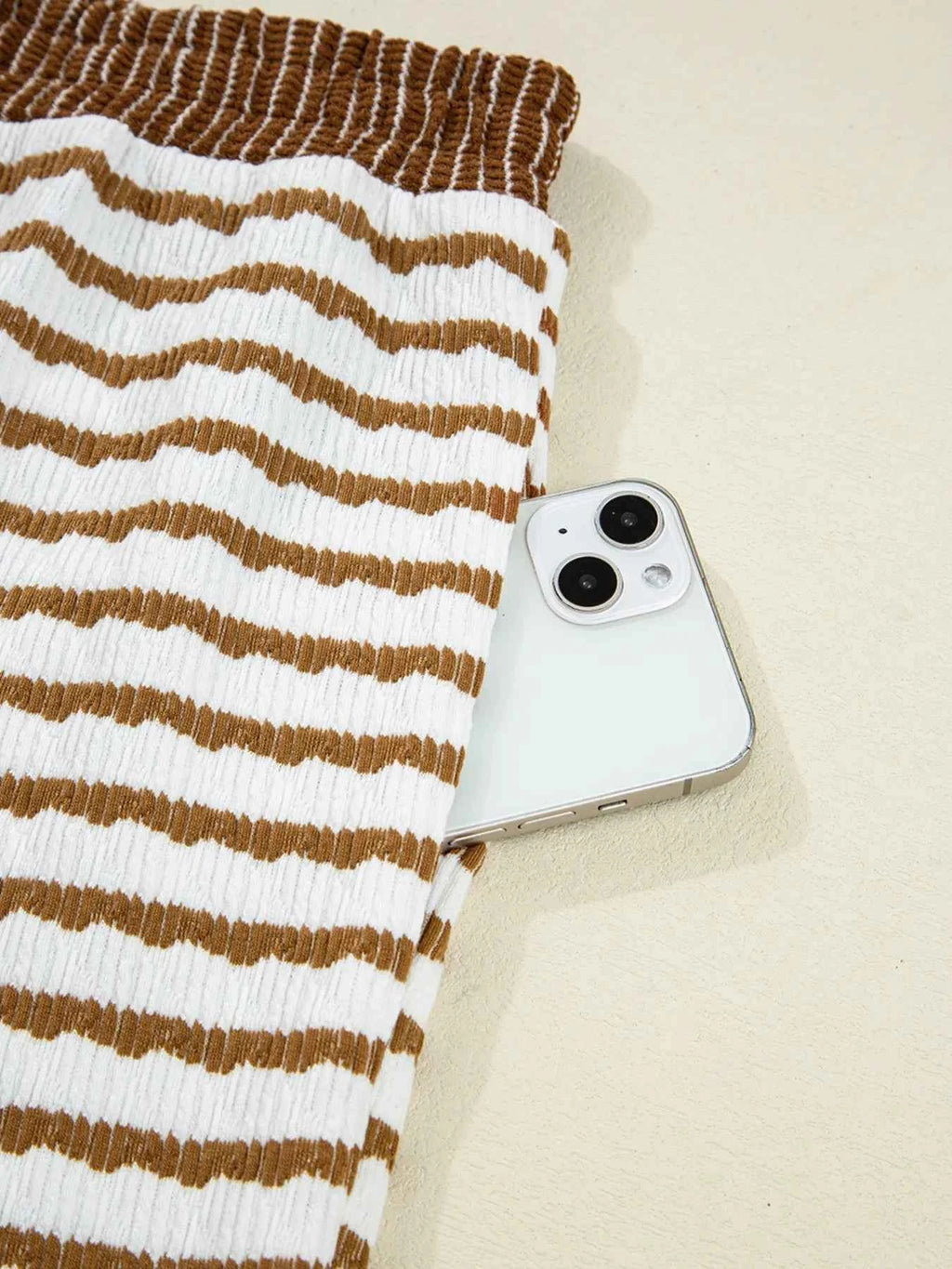 Stripe Collared Top and Drawstring Pant Set 41ae053eabfd440d96ad8eb7813ccee3-Max-Origin