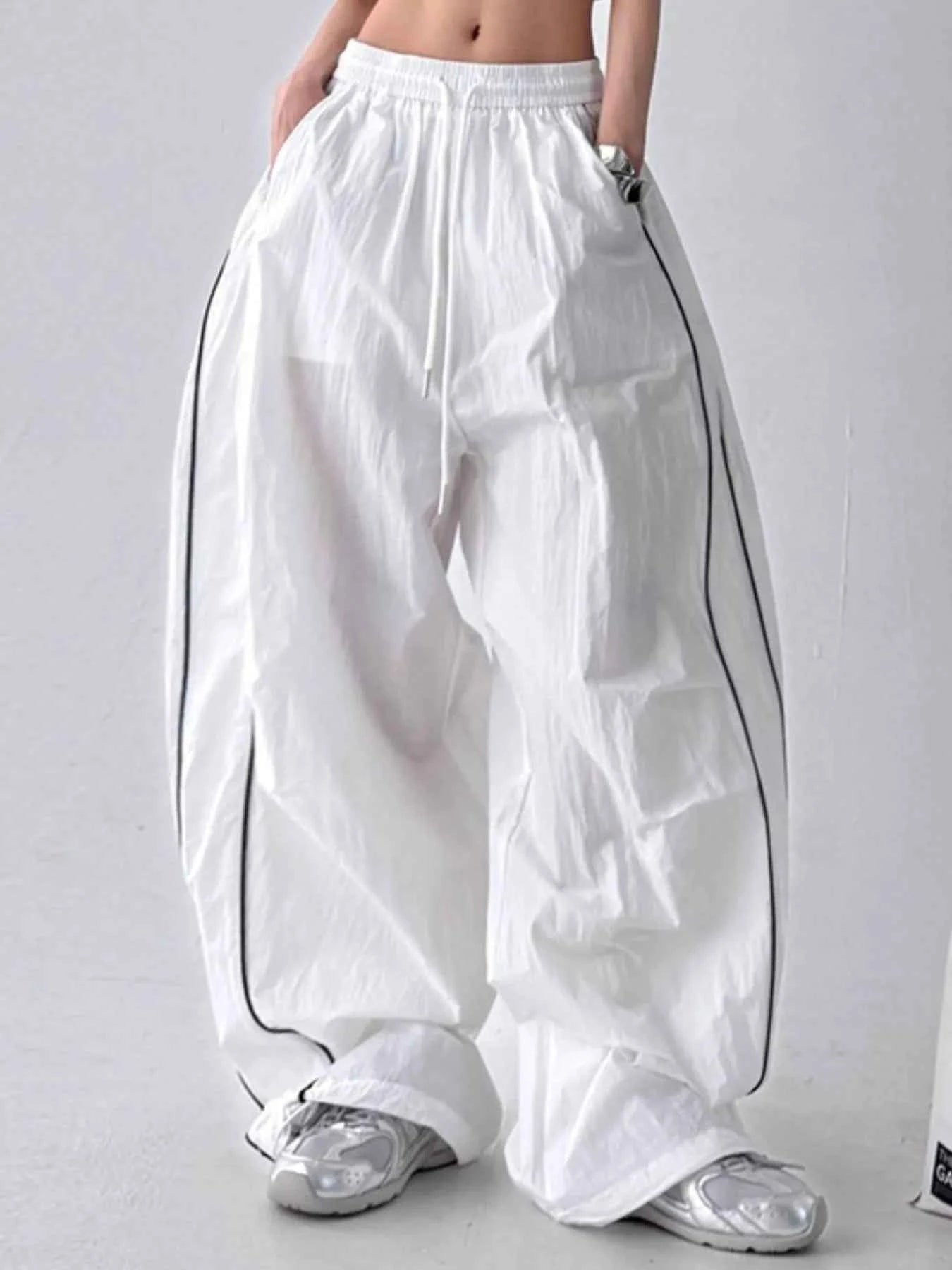 Drawstring Wide Leg Pants White 41f22aa7-014c-4620-af50-ec49d1a5cbbe-Max-Origin