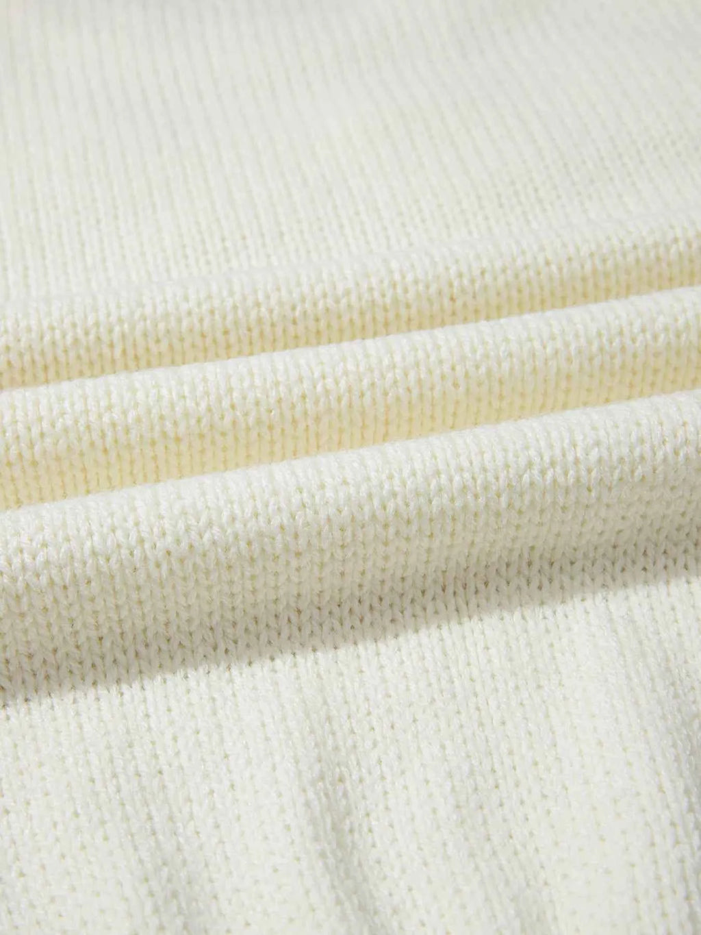 Flower Detail Round Neck Contrast Textured Puff Sleeve Sweater 425c4e10a9f34c8f9179e42ff7879669-Max-Origin