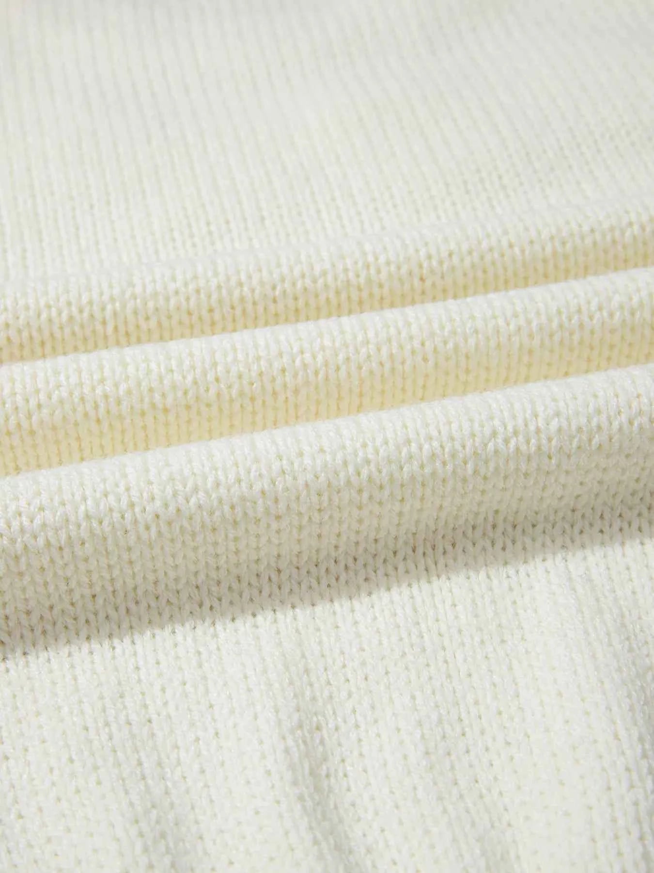 Flower Detail Round Neck Contrast Textured Puff Sleeve Sweater 425c4e10a9f34c8f9179e42ff7879669-Max-Origin