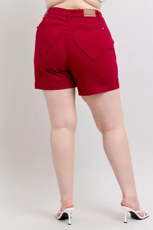 Judy Blue Full Size High Waist Tummy Control Garment Dyed Heart Shaped Denim Shorts Plus Size 42b65055-7c39-4a1e-b2a7-6a1284e8c0f0-Max-Origin