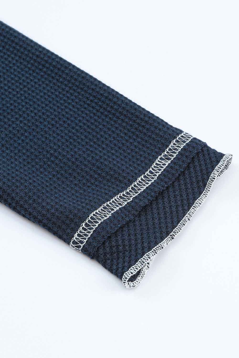 Red Exposed Seam Textured Pullover Long Sleeve Top 42cbeda1899ad0f8