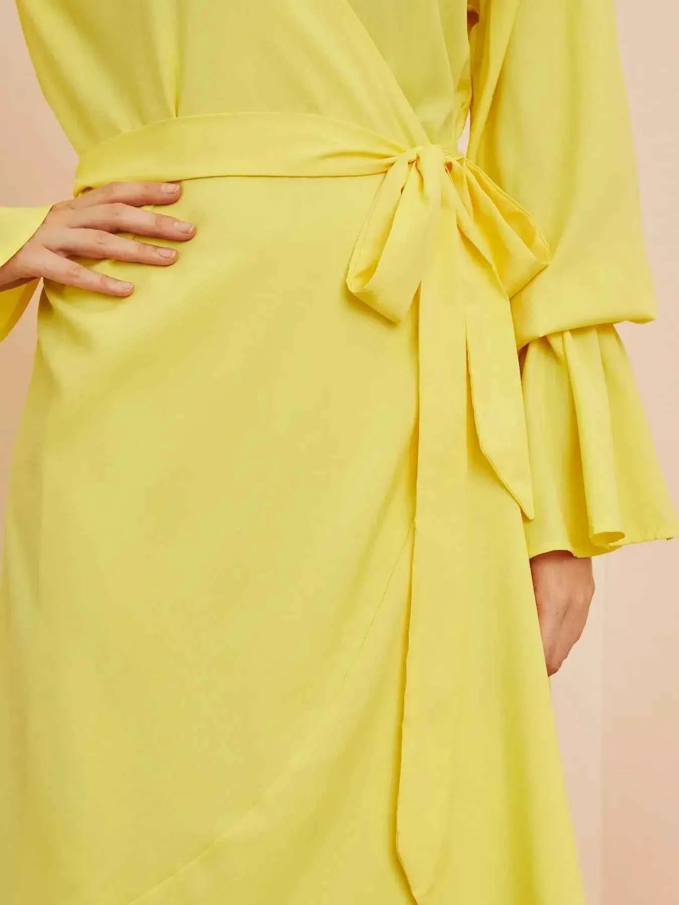 Ruffled Wrap Maxi Dress with Bell Sleeves 434c418ce4484d33a7c6d1d213a64b46-Max-Origin