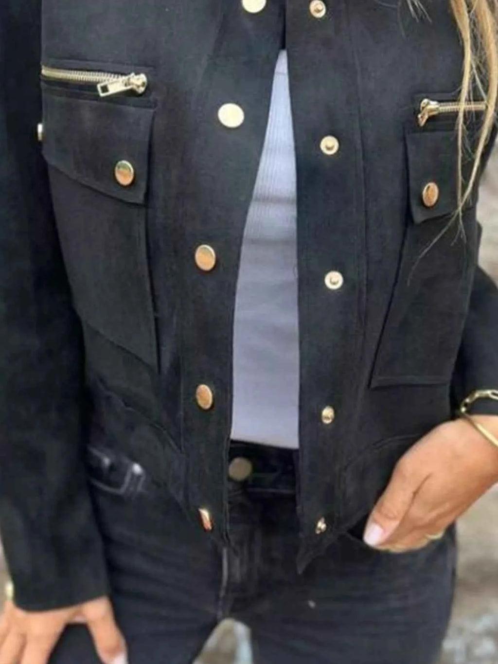 Full Size Snap Down Long Sleeve Jacket Plus Size 43868178-744f-438f-9bfb-a0ce89f365cd-Max-Origin