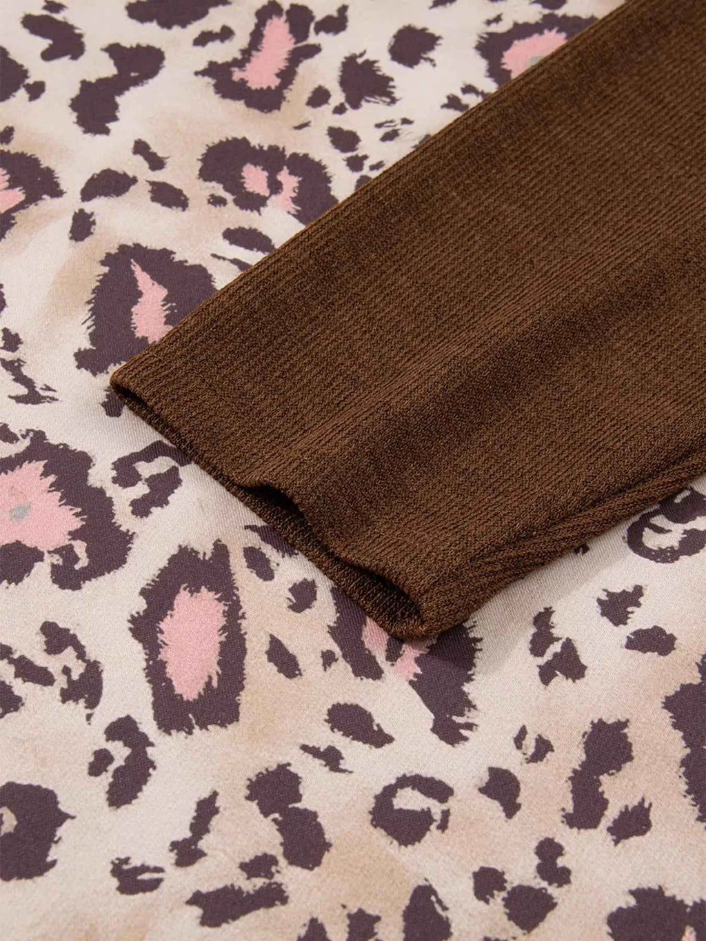 Plus Size Leopard Long Sleeve Drawstring Hoodie 43c38316c2764cb184db692d80075b0f-Max-Origin