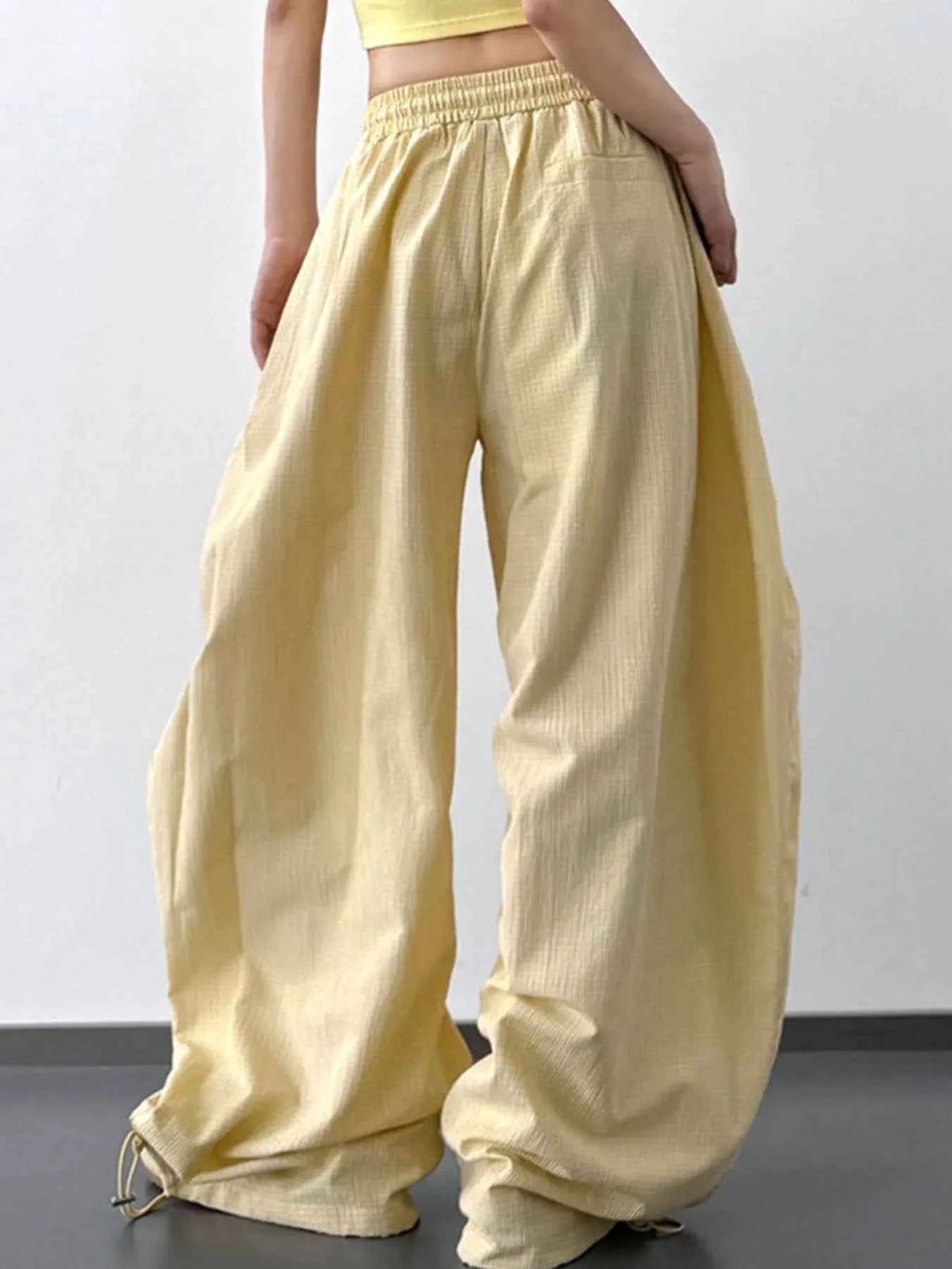 Wide Leg Drawstring Casual Pants 43c93b30-41f8-494c-a711-ea5519f75857-Max-Origin