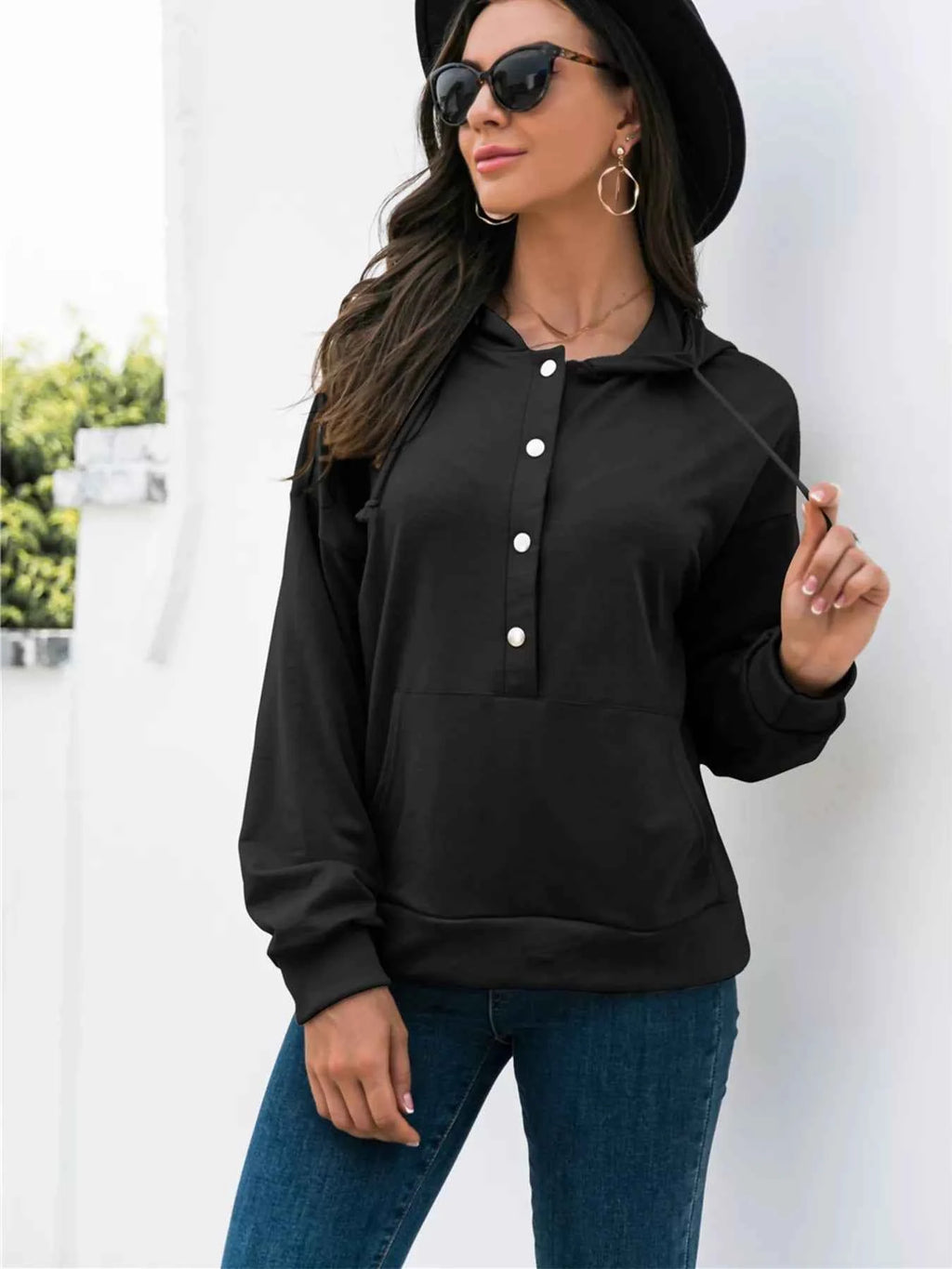 Full Size Snap-Down Hoodie with Kangaroo Pocket Plus Size 4421df9b-cc7f-4d5d-ab2d-1d5832c45459-Max-Origin