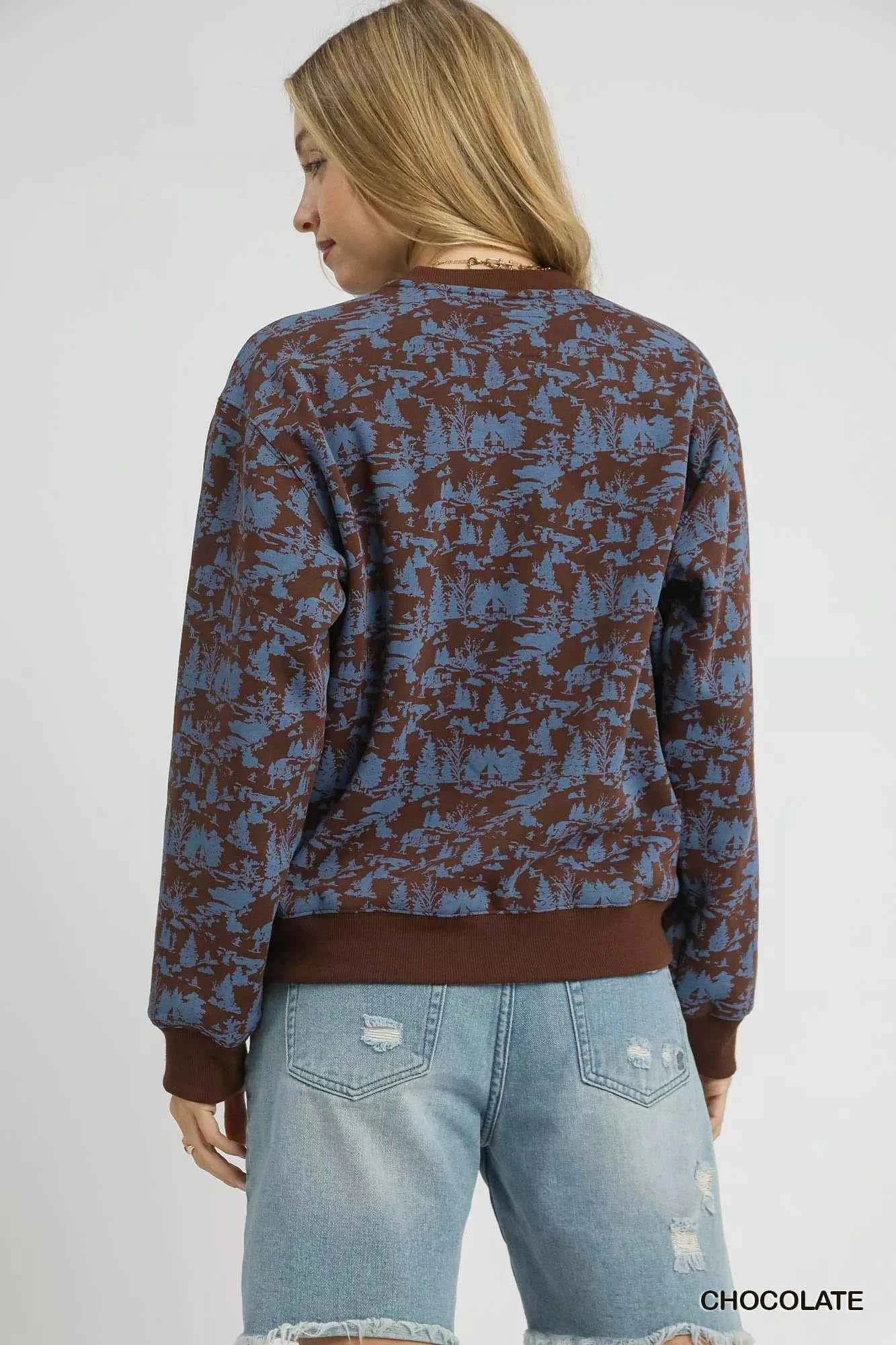 Umgee Scenic Print Cropped Sweatshirt 443f25e4-0b76-4b26-9882-dca13c7d630f-Max-Origin